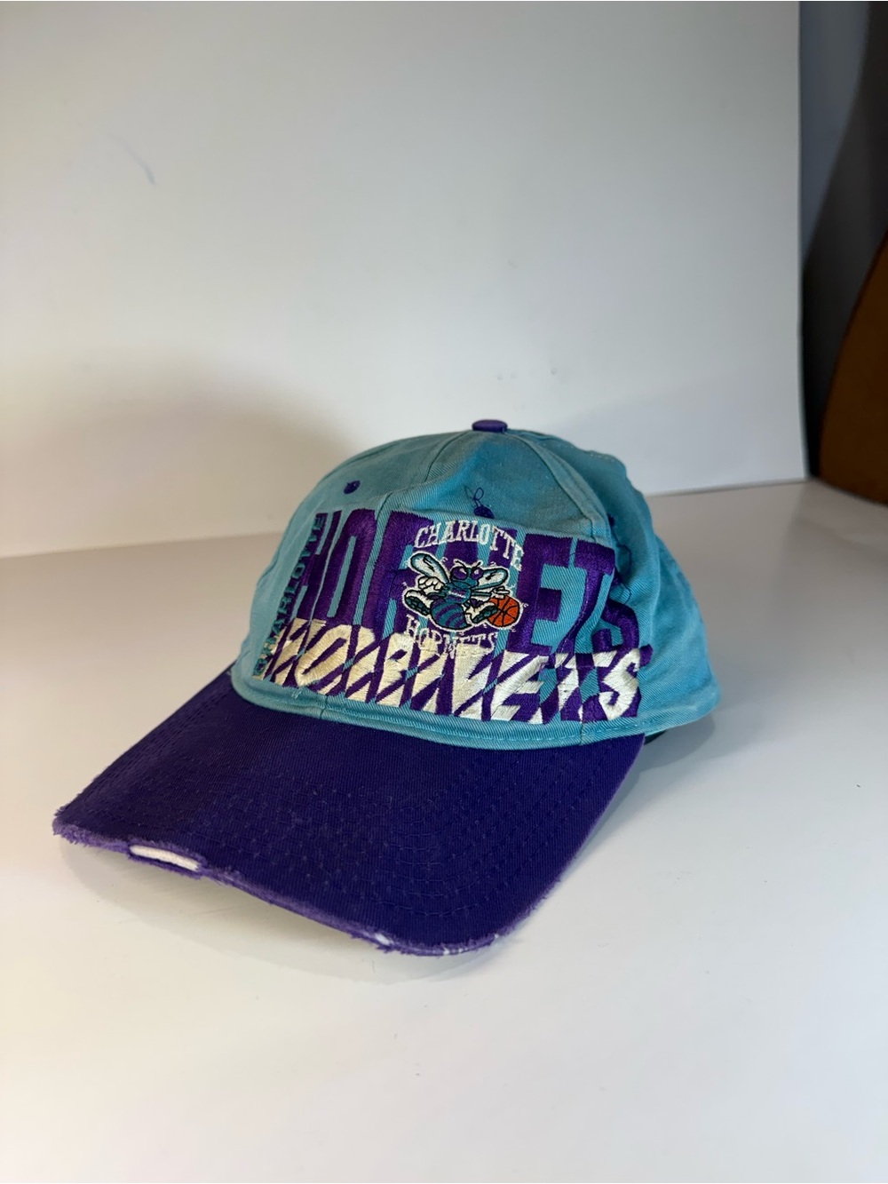 1990’s signed Hornets  Two-Tone Teal and Purple Cap